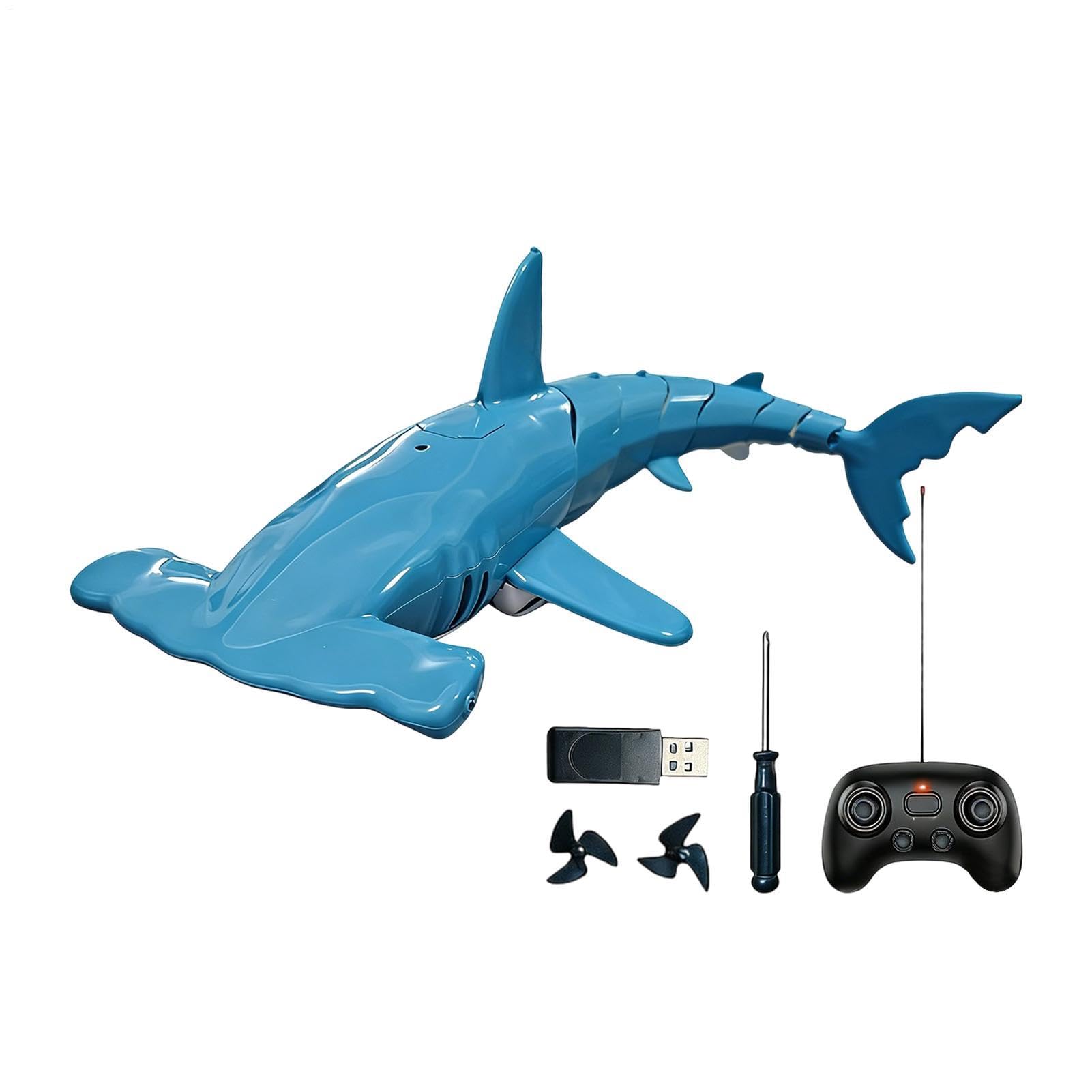 Requin télécommandé étanche avec batterie rechargeable pour plongée en eau douce - 8