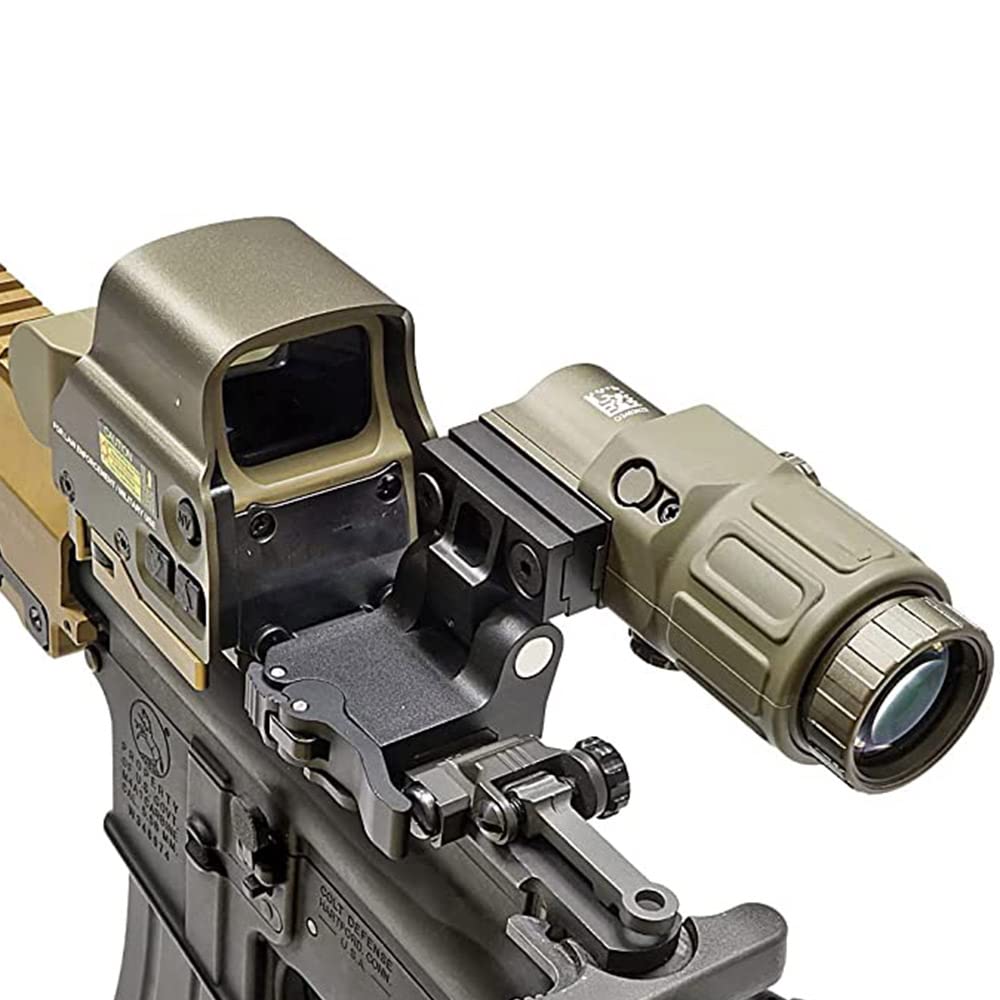 558 Red Green Dot Holographic Sight Reflex Scope with G33 3X Magnifier Quick Release Mount Combo Tactical Telescopes 558+G33 Sight