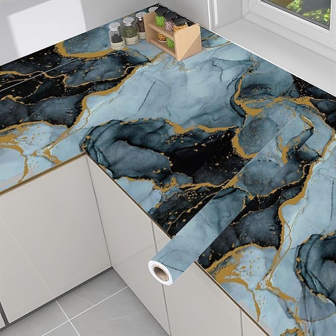 Image of Self-Adhesive Wallpaper & Wall Stickers, Dark Grey Gold
