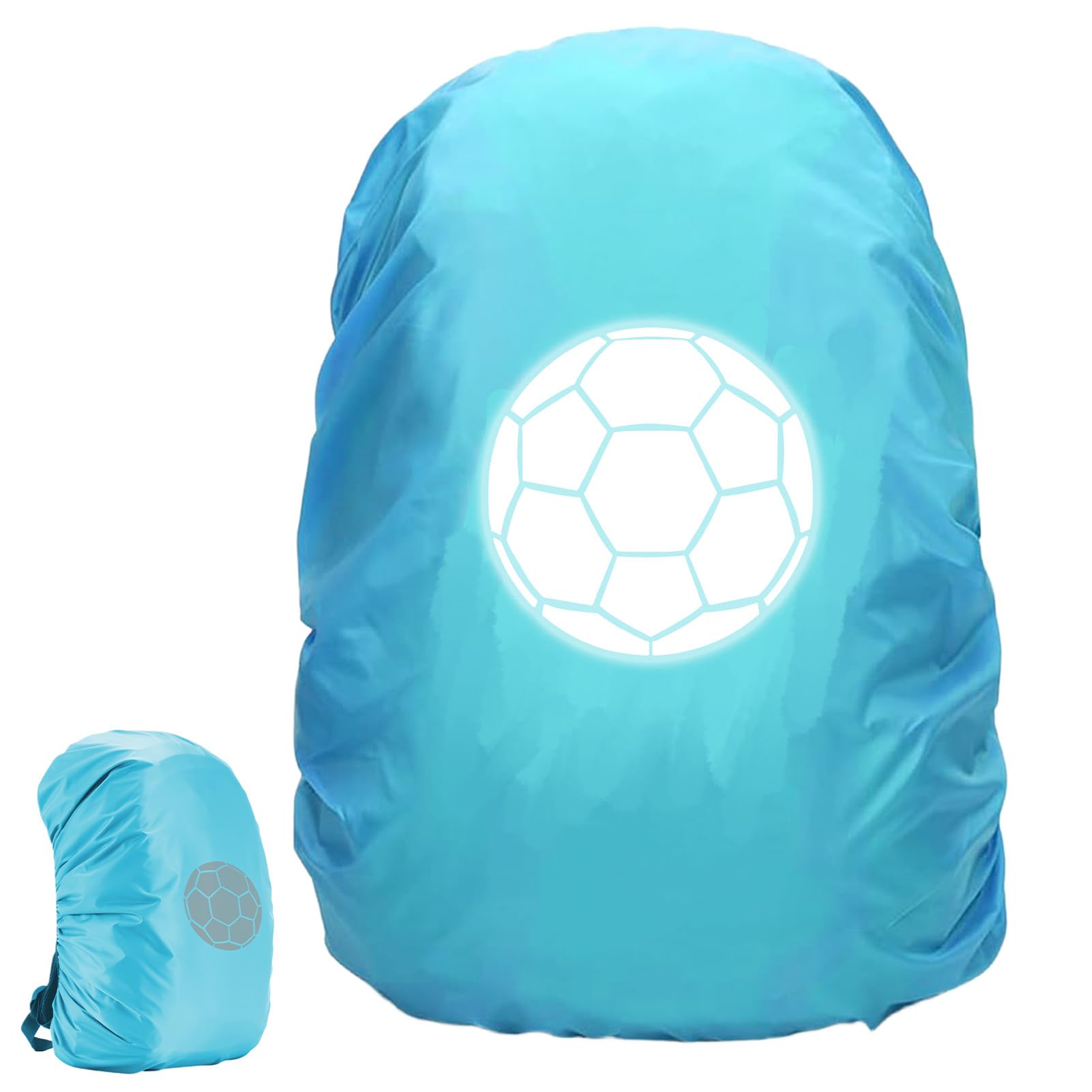 Zaino per la Scuola, parapioggia, Copri per Casco Bici Impermeabile, Zaino Step by Step, Copertura Riflettente per Zaino
