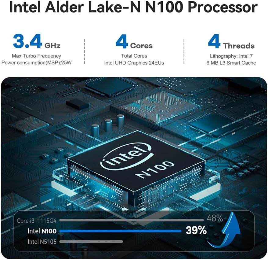 MPOWER Mini Pc EQ12 500gb 16gb Ram Processador Intel Alder Lake N100 Design Compacto Alta Performance Multitarefas Sistema Operacional Windows Trabalho Escritório e Lazer - No Brasil MPOWER Mini Pc EQ12 500gb 16gb Ram Processador Intel Alder Lake N100 Design Compacto Alta Performance Multitarefas Sistema Operacional Windows Trabalho Escritório e Lazer - No Brasil