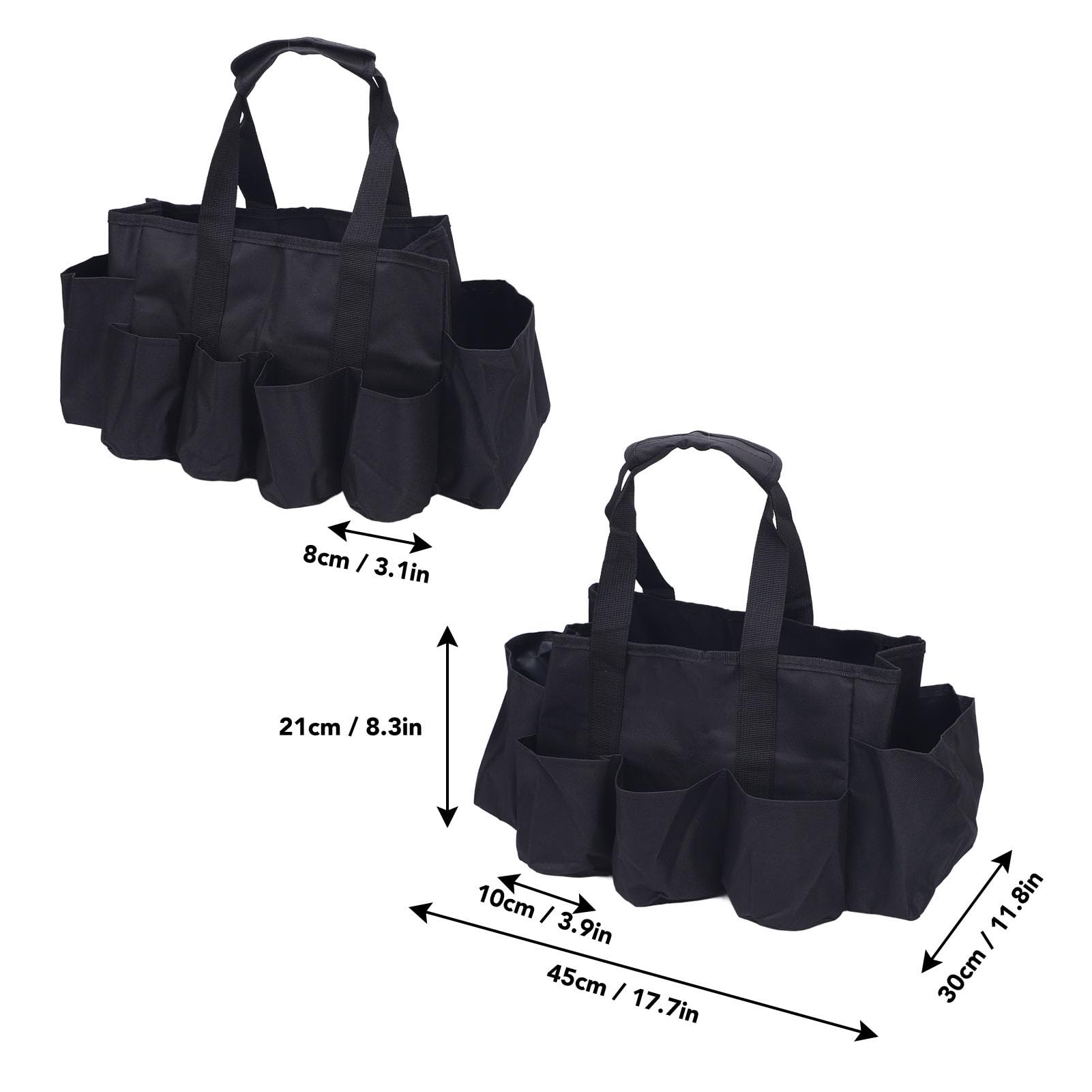 Sac de Nettoyage Oxford Tissu, Outil de Nettoyage Organisateur, Sac Voitures Services Publics, Organisateur Détail avec Rangement Portable pour Le Jardinage et Ménage