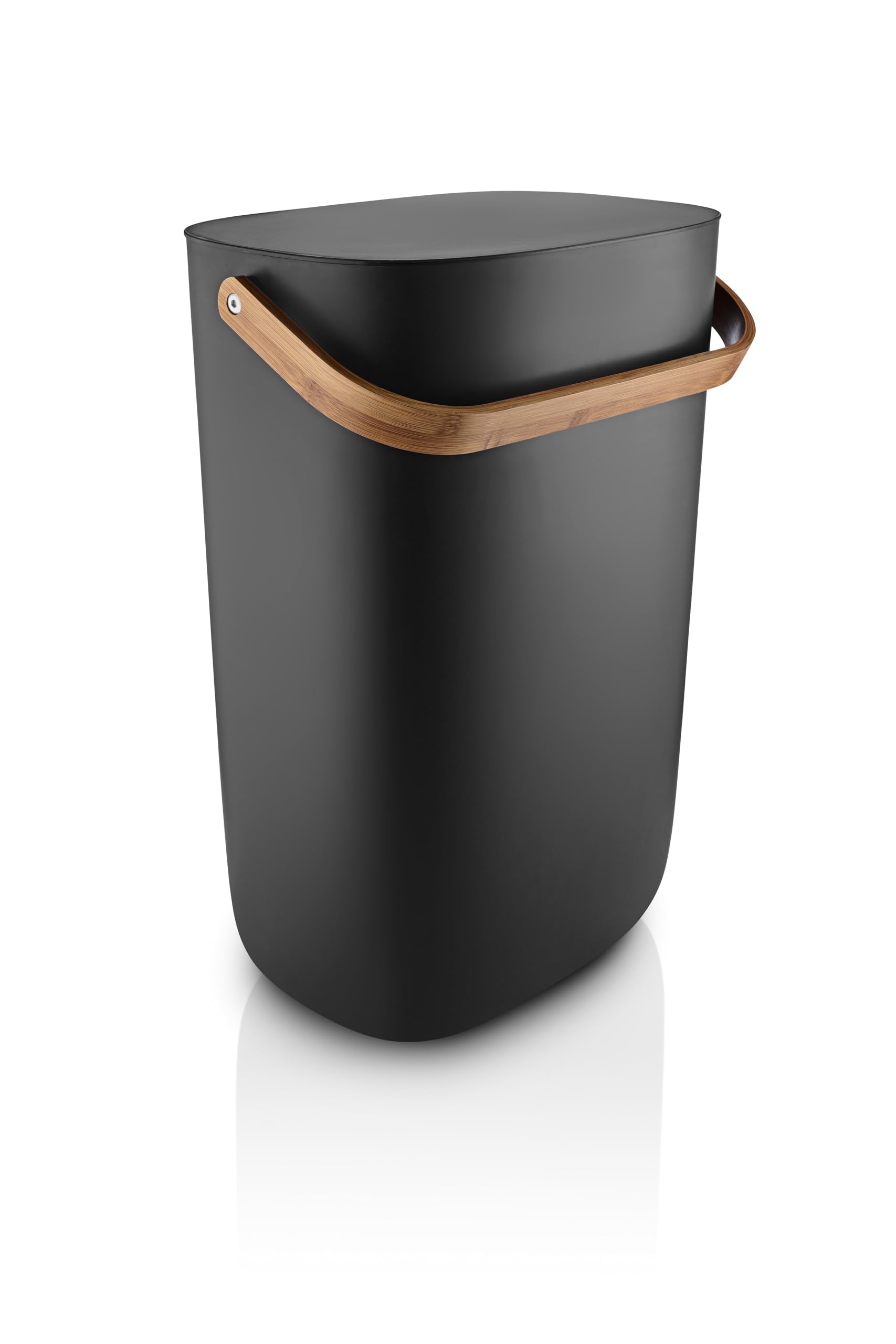 EVA SOLO | Reflect Recycling-Abfallbehälter 33 L | Abfallbehälter im großen Format effizient trennen und recyceln | Intelligente automatische Deckelbalance | Schwarz