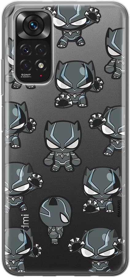 ERT Group Mobile Phone Case for Xiaomi REDMI Note 11S 4G / REDMI Note 11 4G Original Official Licensed Marvel Black Panther 013 TPU Case