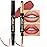 evpct 1Pcs Rose Gold Metallic Lip Liner and Lipstick Set Kit for Women Lips Kit with Lip Liner Lip Stains Long Lasting Waterproof 24 Hour Lipstick and Lip Liners Combo Lipliners Pencil Set 07