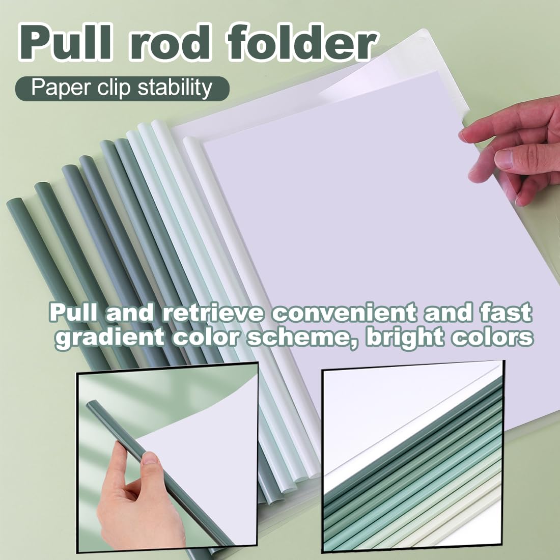 10 Copertine Per Documenti A4 Con Barra Scorrevole - Trasparenti E Pratiche! - Foto 5