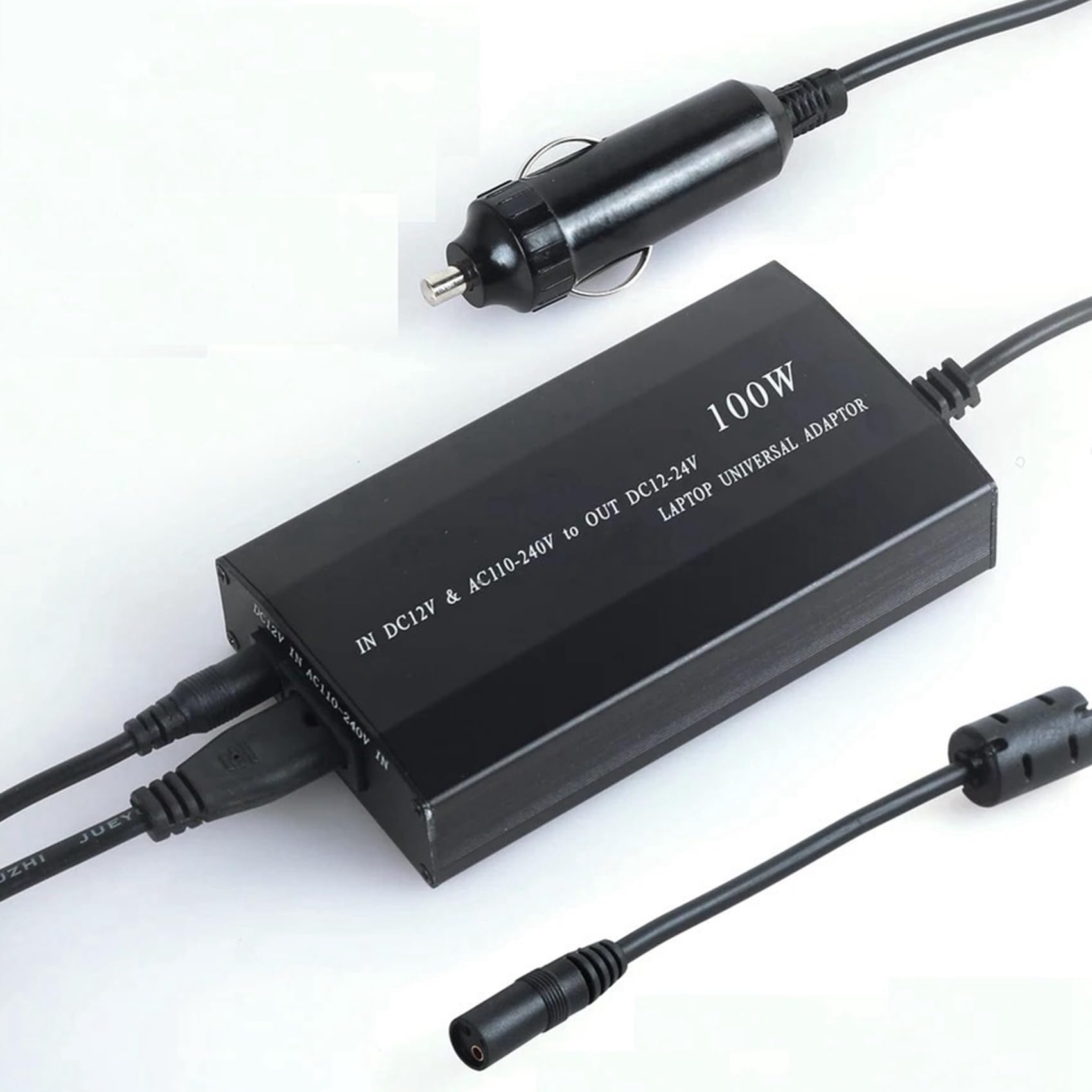2X Universelles 12V-24V Netzteil Einstellbares Auto Ladegerät USB12V Netzteil 100W 5A Laptop mit 38 Teiligem Gleich Strom Anschluss