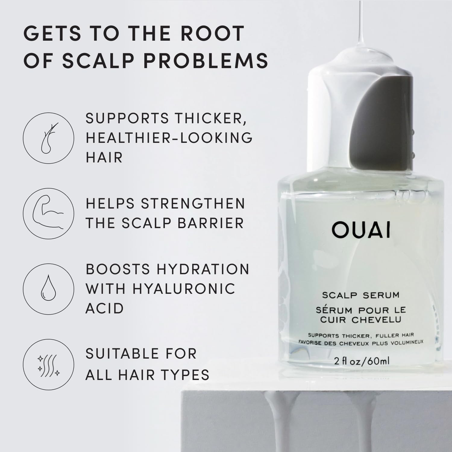 OUAI Scalp Serum - Balancing Hair Serum (2 Fl Oz)
