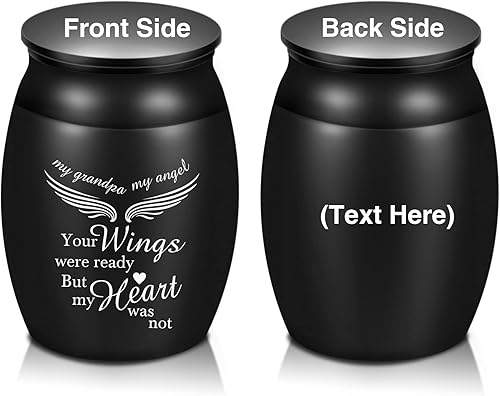 Miniatura 7 de Hermosas urnas para cenizas de mamá, urnas pequeñas de recuerdo de 1.6 pulgadas de alto, urnas de cremación pacíficas, urnas decorativas