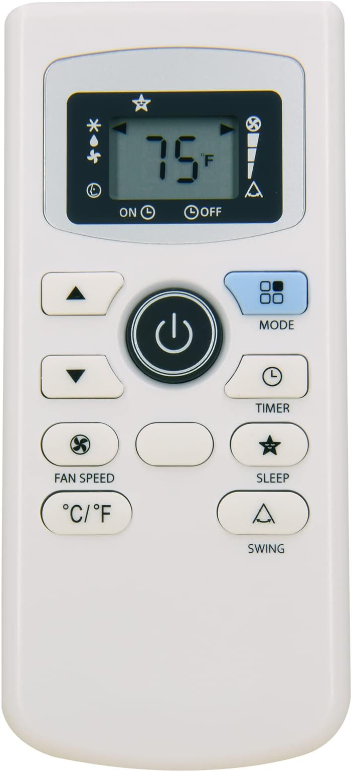 RCECAOSHAN Replacement for Black Decker Air Air Conditioner Remote Control BPACT08 BPACT08WT BPACT10 BPACT10HWT BPACT10WT BPACT12H BPACT12HWT BPACT12WT BPACT14H BPACT14HWT BPACT14WT