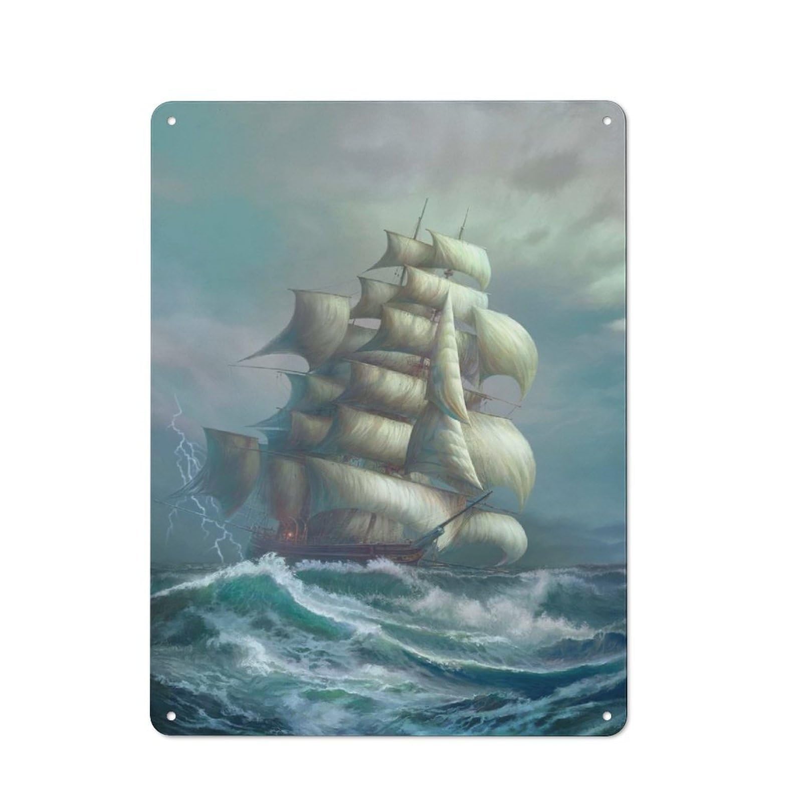 Junmoney Cutty Sark Metal Wall Sign 40X30cm Featuring For Café Or Home Bar, A Winter Wall Decor Update For Hospitality Decor Collectors