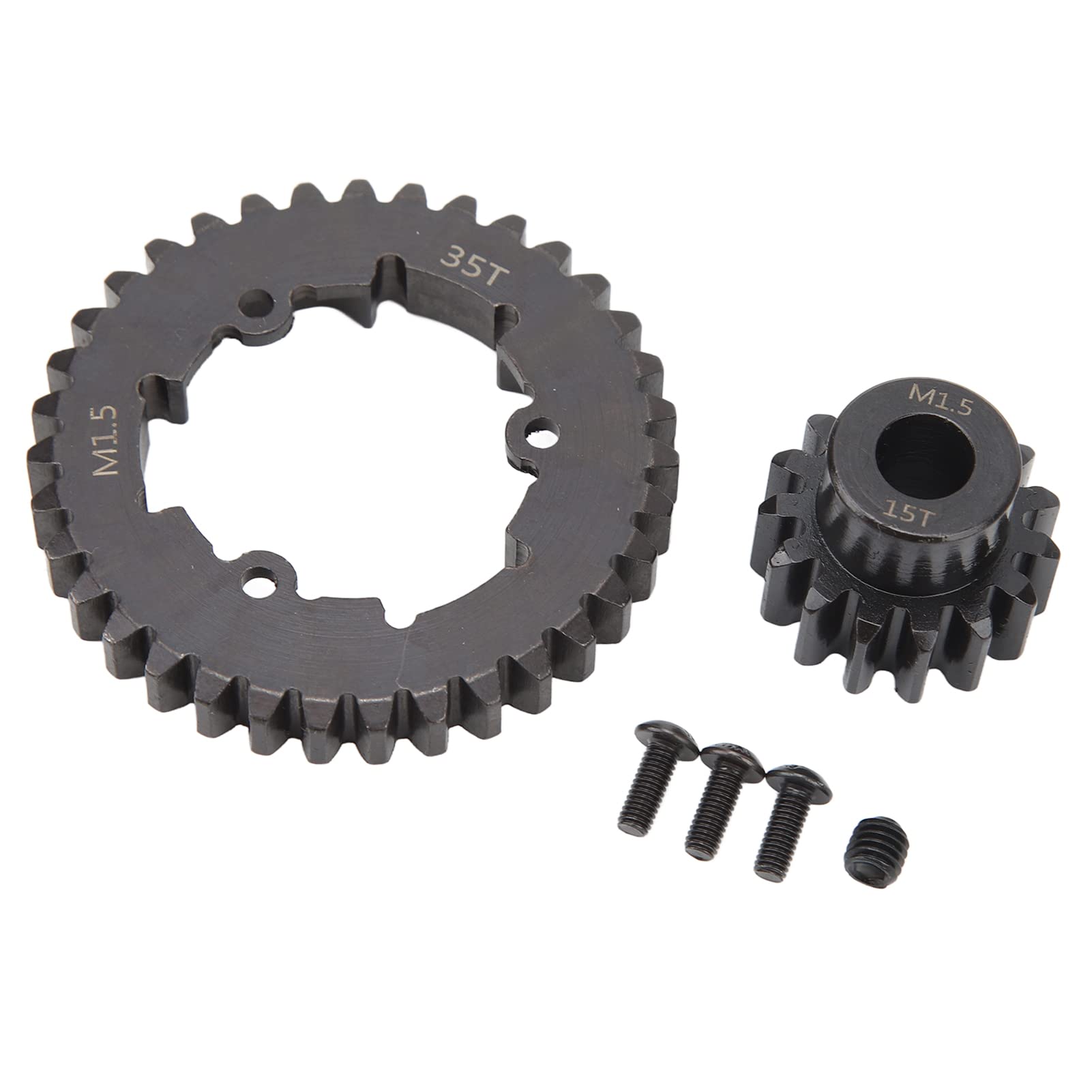 RC Car Gear Set Professioneller Stahl 35T Stirnradgetriebe Motorritzel für X Maxx 6S 1/5 RC Car (15T)