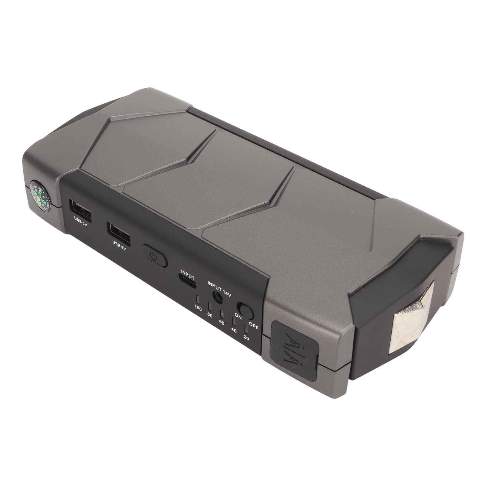 800 Amp 12 V Urządzenie do Uruchamiania Awaryjnego Samochodu, Zestaw Wspomagający Akumulator Samochodowy 10800 MAh, Przenośna ładowarka Power Bank, LED Light Car Emergency Starter