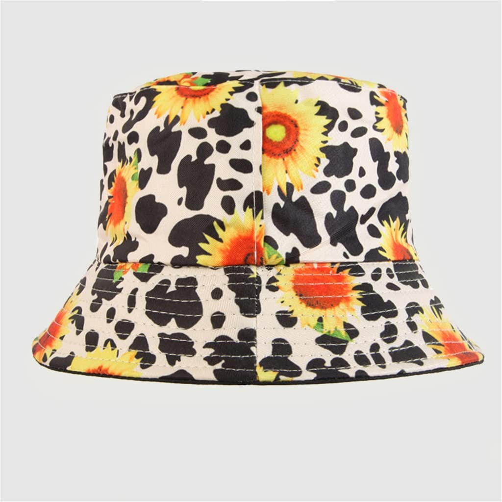 Chapeau pêcheur de tournesol mixte bob de bassin imprimé double face