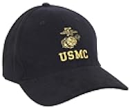 Rothco USMC Cap with Eagle, Globe & Anchor Insignia - Officially Licensed Baseball Hat