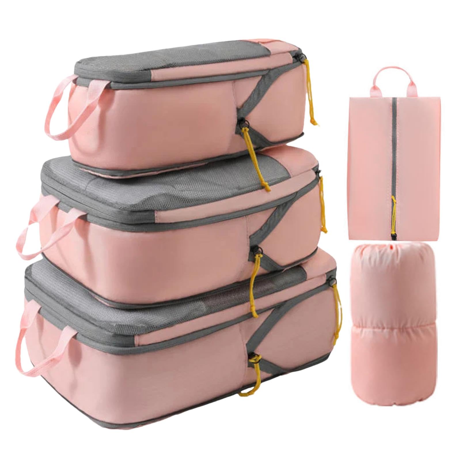 ZZDXW Compression Packing Bags | Space Saving Compression Bag for Travel,Self-Compression Design Clothing Storage Bags for Large Quilts, Sweaters, Duvets, Winter Blankets, Sheets