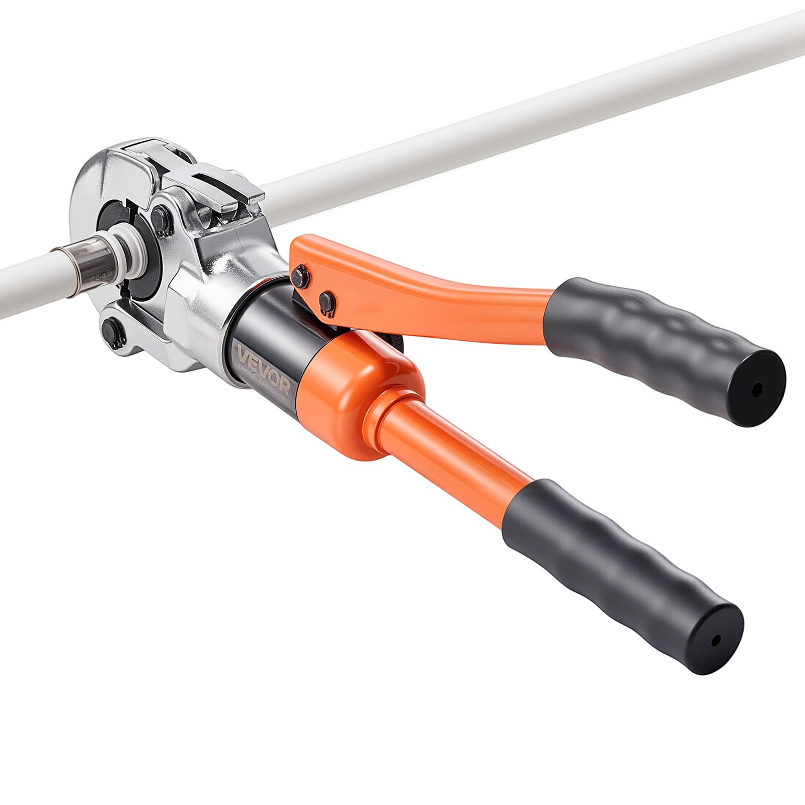 VEVOR Alicates de Prensa Hidráulica de Tuberías, Herramienta de Prensado para Tubos PEX y Aluminio-plástico con 4 Mordazas U16, U20, U25, U32 y Estuche, para Reparación, Instalación de Fontanería