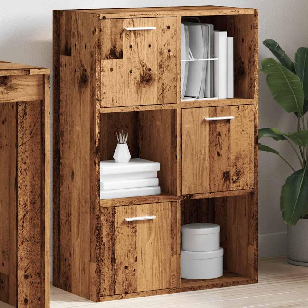 Generisch Bücherschrank Altholz-Optik 60,5x30x90 cm Holzwerkstoff,Möbel,Regalsysteme,Bücherregale Bücherschränke-855970