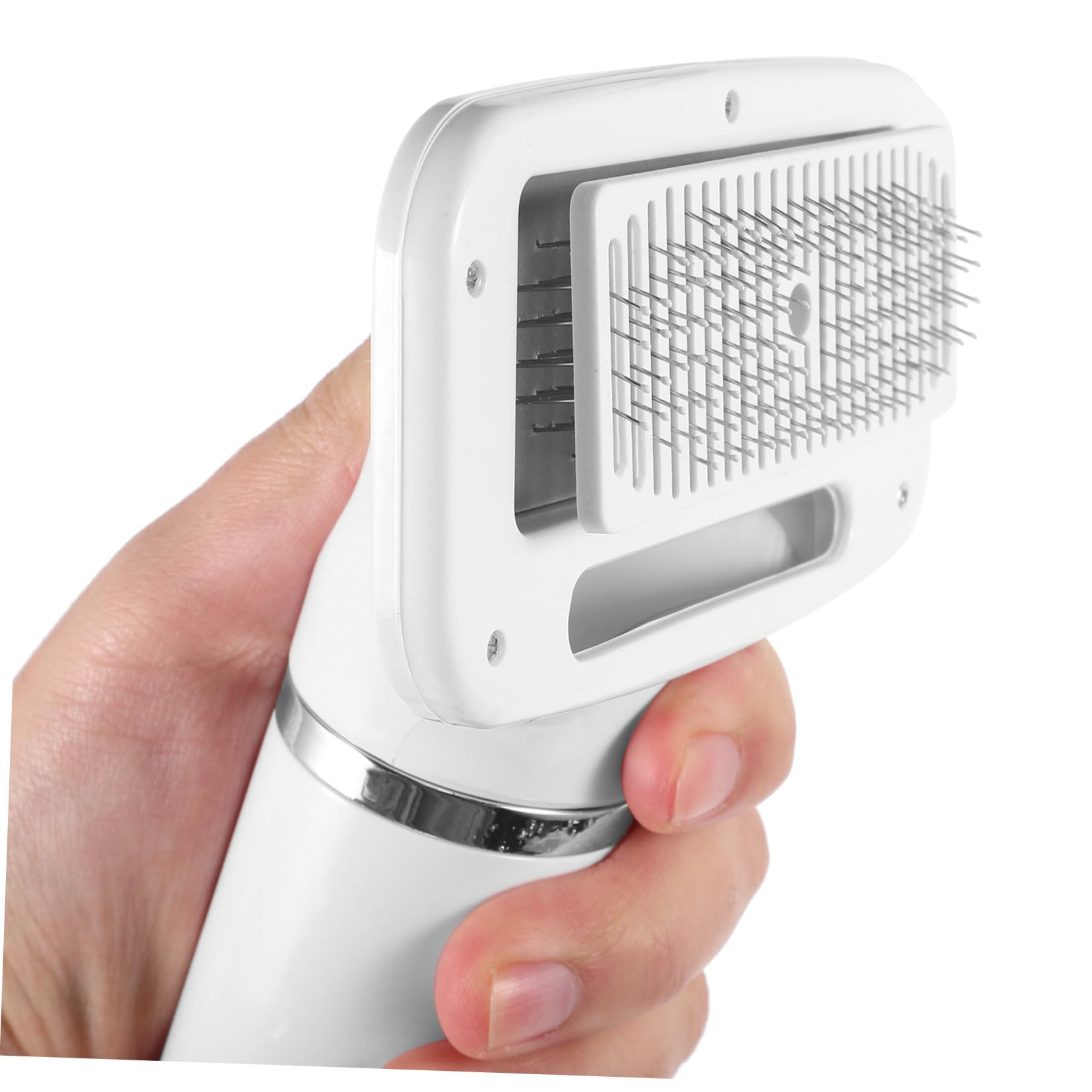 SUPVOX Peigne Sèche-cheveux Plastique Blanc Portable pour Animaux de Compagnie Sûr et Pratique Toilettage des Chiens et Chats à Domicile