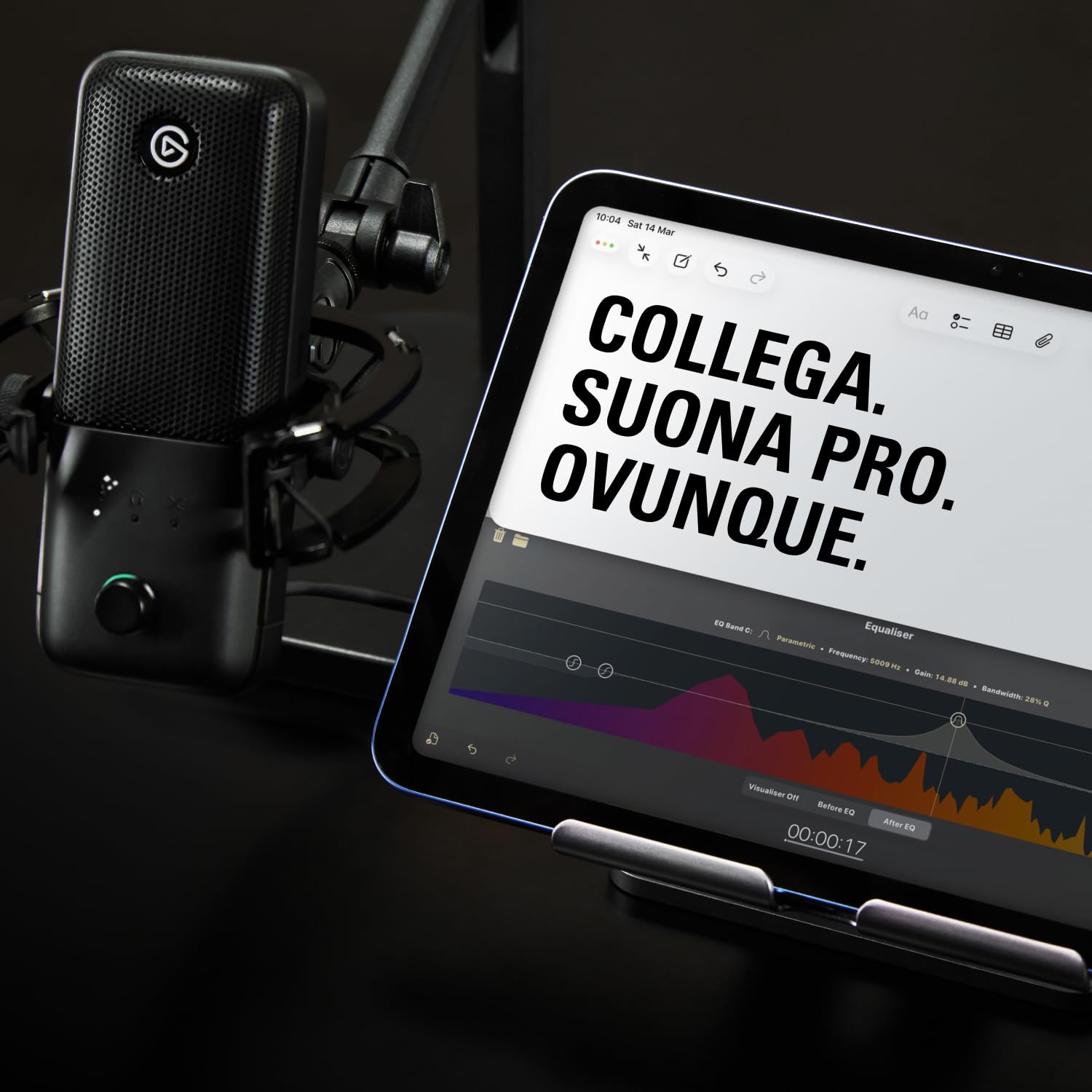 Elgato Wave:3 MK.2 – Microfono a condensatore USB premium per streaming e podcasting con Wave FX Processor, DSP integrato, Clipguard 2.0 e VST inserts – Funziona su PC e Mac