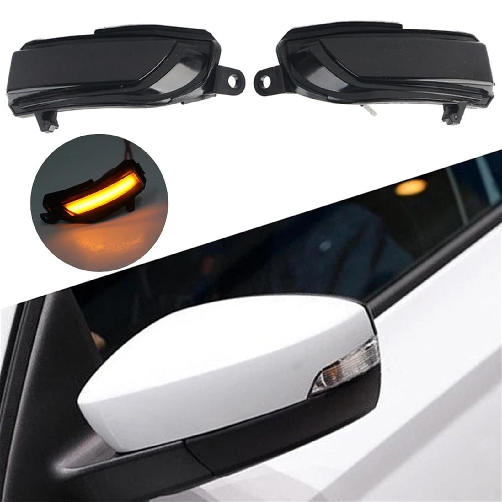 LED Intermitentes Laterales 2 Luces LED De Señal Giro Dinámicas Espejo Retrovisor Lateral para Skoda para Fabia 2014 2015 2016-2018 2019 para Rapid 2017-2020