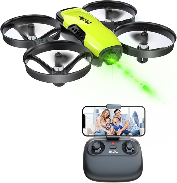 Loolinn | Drones for Kids Gift with Camera - Mini Drone with Adjustable Camera, Photos and Videos, Safe for Kids, Easy to Fly, 21 Minutes Flight Time, Include Three Batteries (Gift for Kids)