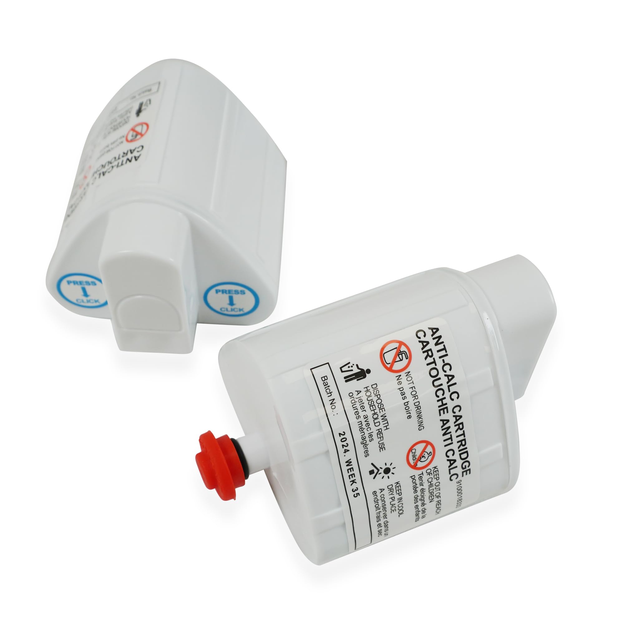 2x Antikalk-Filterkartusche für Dampfbügelstation - kompatibel mit Rowenta, Calor, Tefal Liberty - Original XD9070E0
