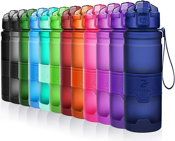 Bottiglia d'acqua sportiva palestra borraccia senza BPA in plastica tritan 1l/700ml/500ml/400ml,bottiglie bambini, sport,scuola,bici,Viaggio, trekking, a prova di perdite borracce, un clic aperto - 1