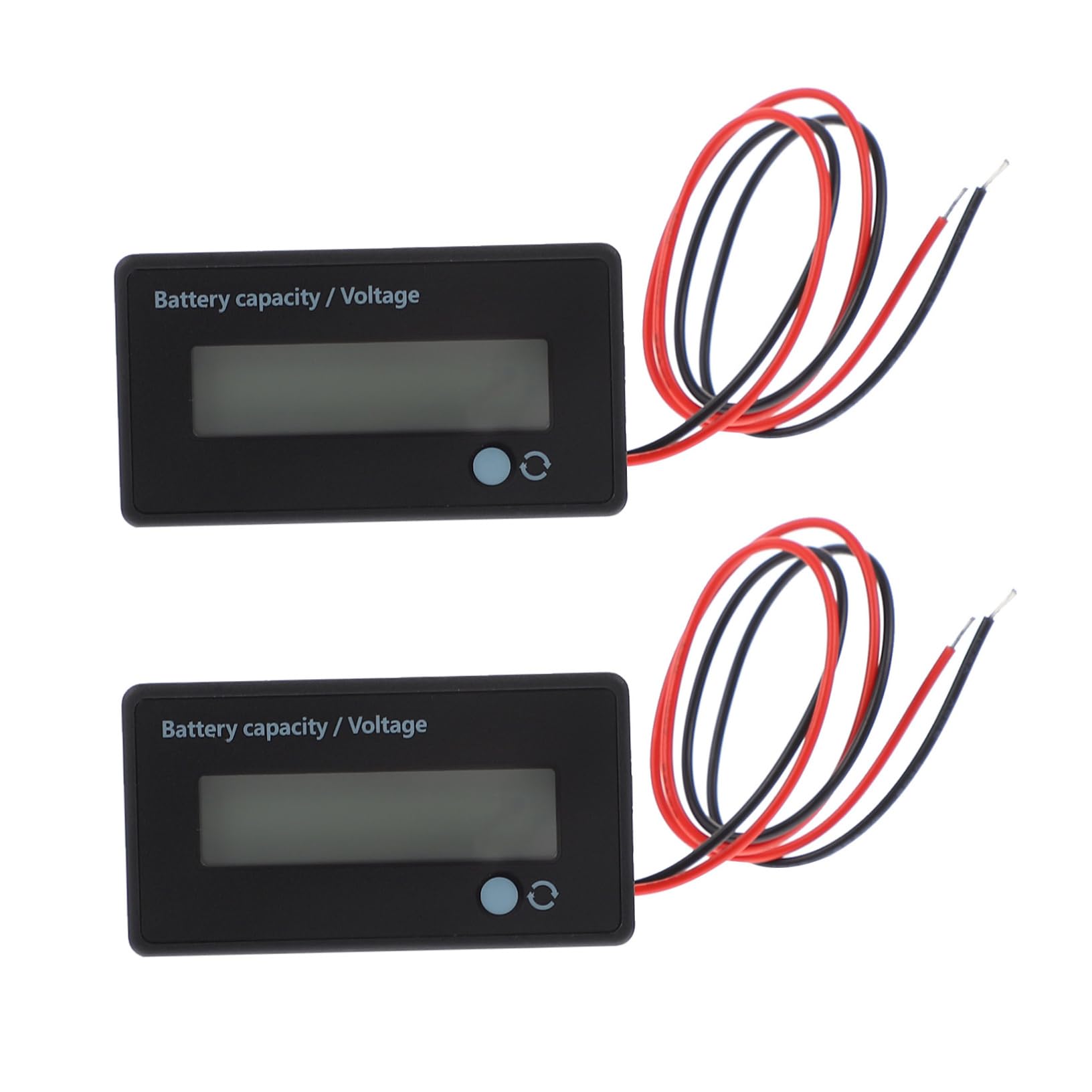 ibasenice 6piezas Probador De Batería Lcd Indicador De Capacidad De Batería y Monitor De Voltaje Para Vehículos Eléctricos Fácil De Usar y Duradero