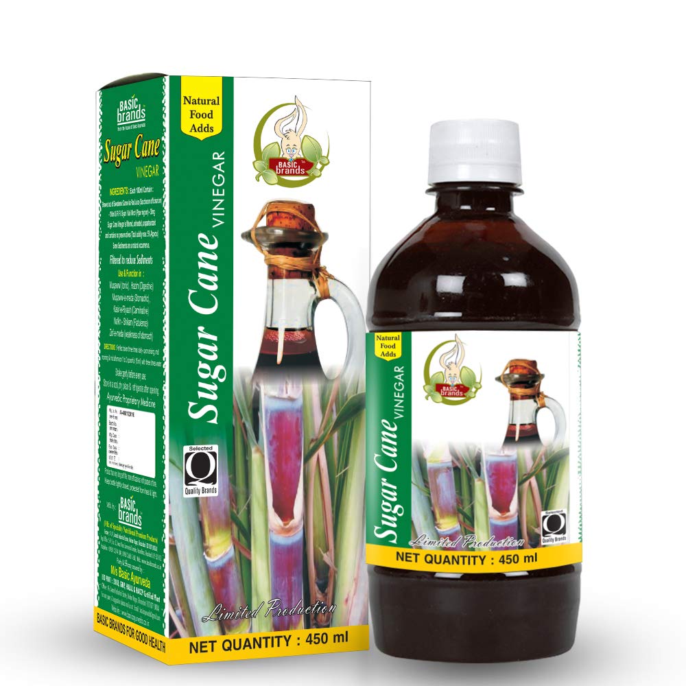 BASIC AYURVEDA Sugar Cane Vinegar With Mother 450ml | (B07MZ51LXD) Amazon Price History, Amazon Price Tracker