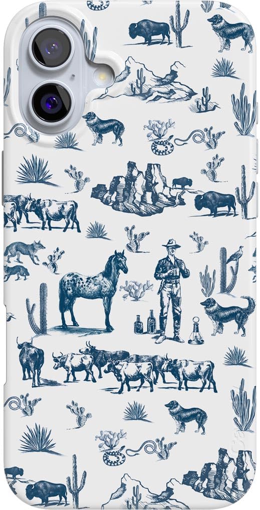 Casely iPhone 16 Case | Wild West Adventure | Desert | Compatible with MagSafe | Classic Ultra Slim Design