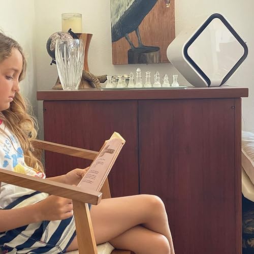 Miniatura 7 de Avari QB - Purificador de aire personal de 3 etapas fabricado en Corea con filtro cargado electrostático, filtro de carbón y desinfectante UV LED