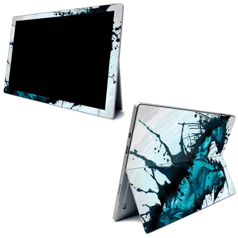 MightySkins Carbon Fiber Skin for Microsoft Surface Pro 7 - Wild Splash | Textured Carbon Fiber Finish | Easy to Apply, Remove, and Change Styles | Made in The USA (CF-MISURPR7-Wild Splash)