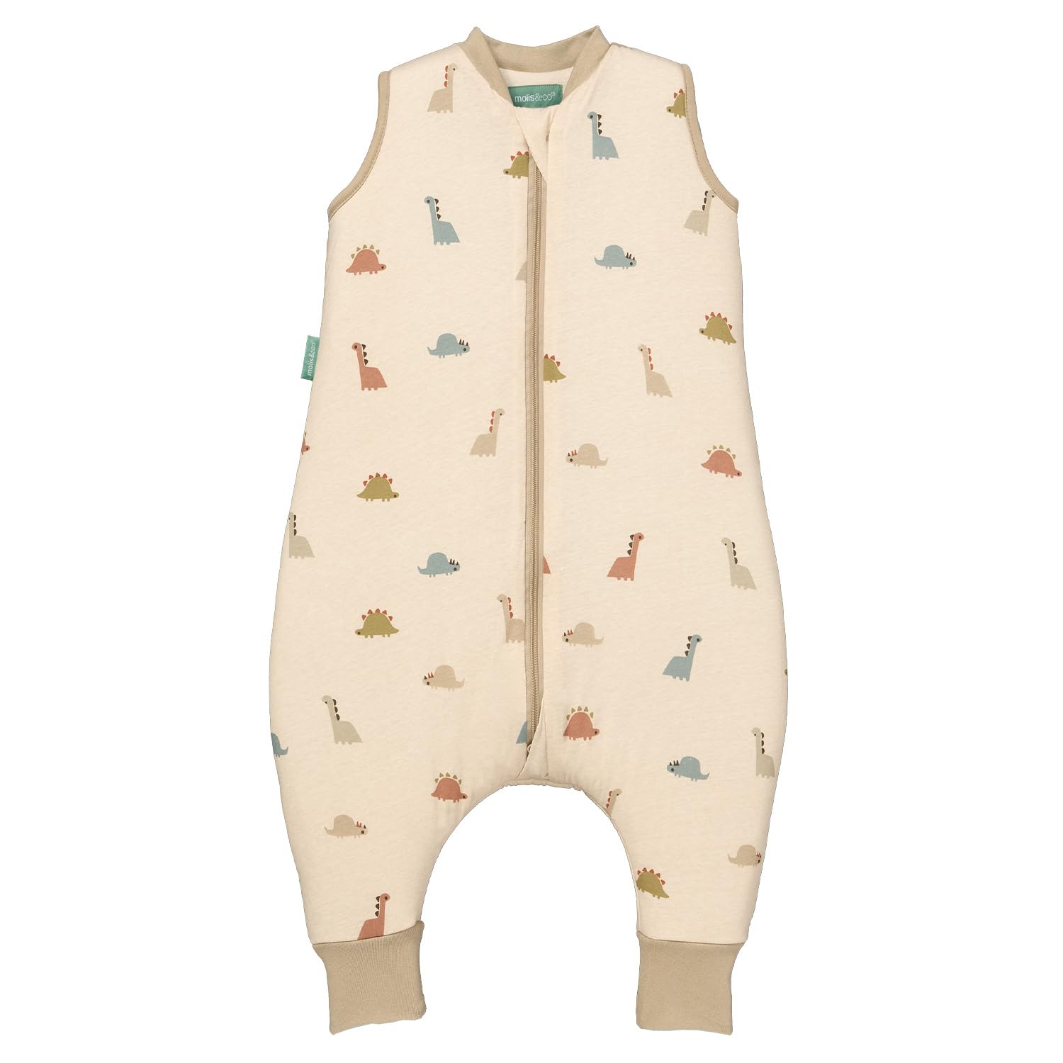 Molis & Co Dinos Molis&Co - Baby Sleeping Bag With Feet Tog 2.5 - Toddler Sleeping Bags With Legs 2.5 Tog - Soft And Cozy Baby Wearable Blanket For Infants&Toddlers - 100% Cotton (Oeko-Tex) (, 2 Years)