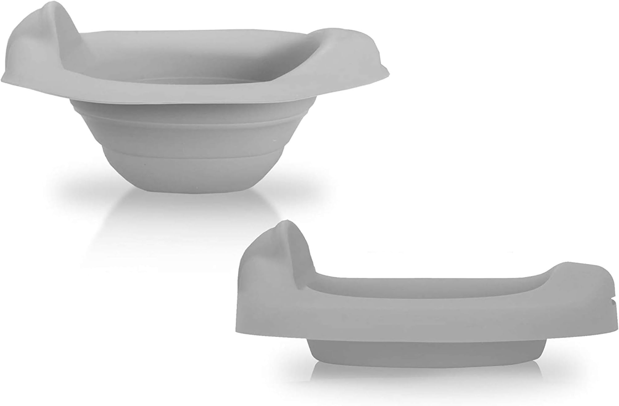 Potette Plus Premium Collapsible Reusable Liner with Splash Guard for Home Use with The 2-in-1 Potette Plus Potty and Premium Potty (Sold Separately) (Slate Gray)