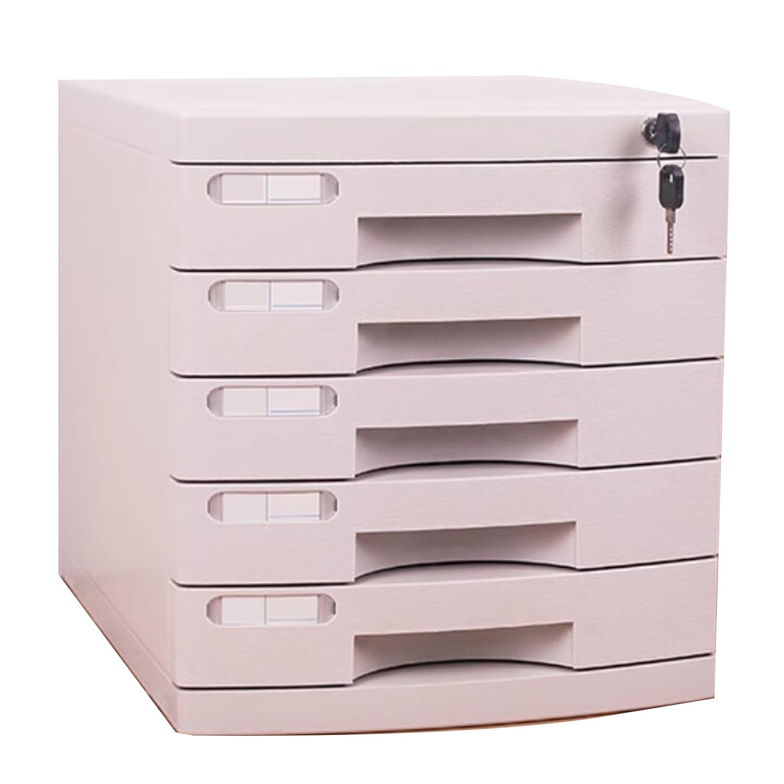 SnamicE Lockable A4 Plastic File Storage Box-7-Layer Desktop Document With Drawers,Office File Cabinet For Papers,Binders & -Space-Saving Solution For Home & Office,Grau-3-layers,Grau-5