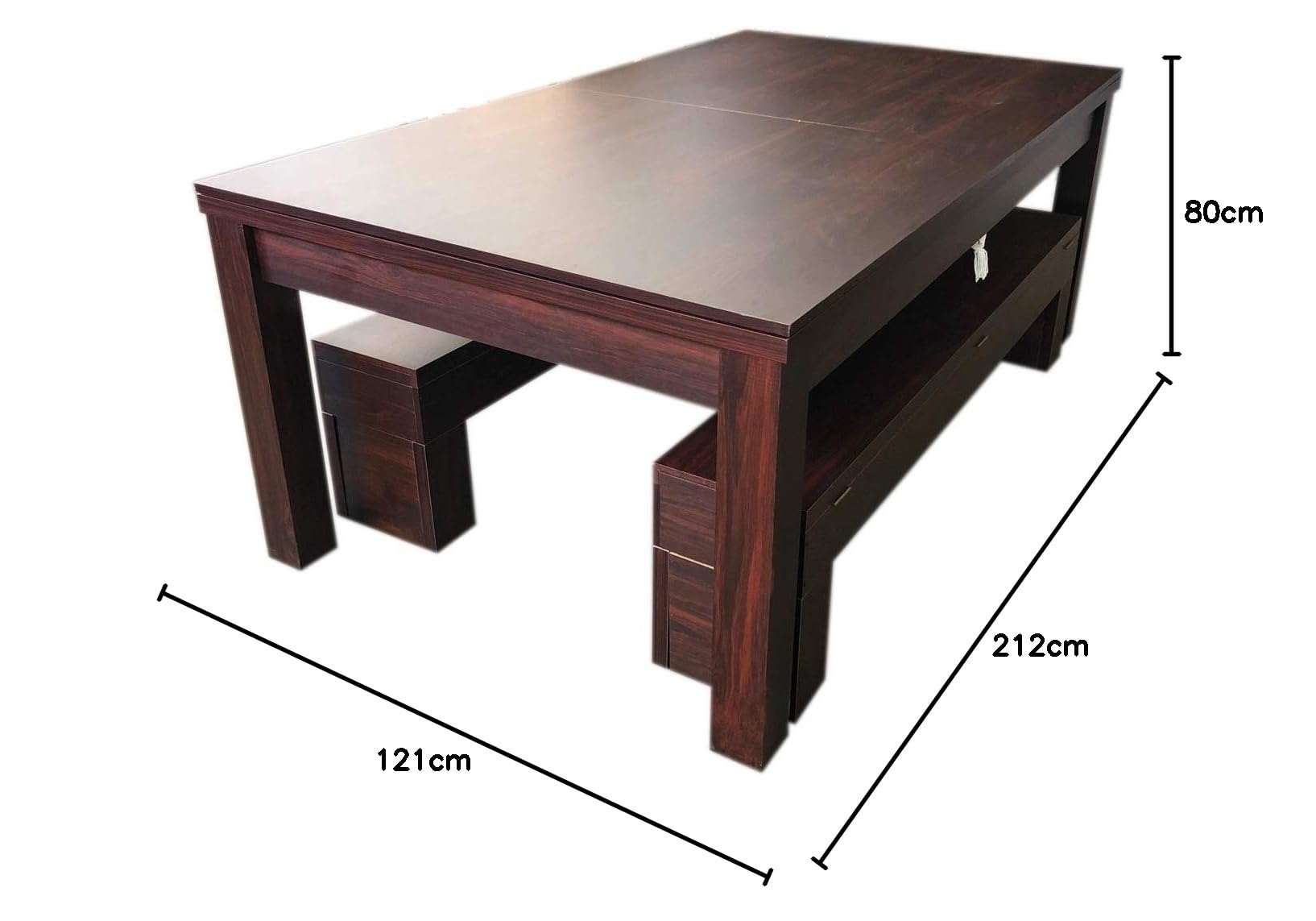 grafica ma.ro srl Tavolo da Biliardo 7 FT Carambola Rich Blu Full Optional E Piano Tavolo con PANCHE