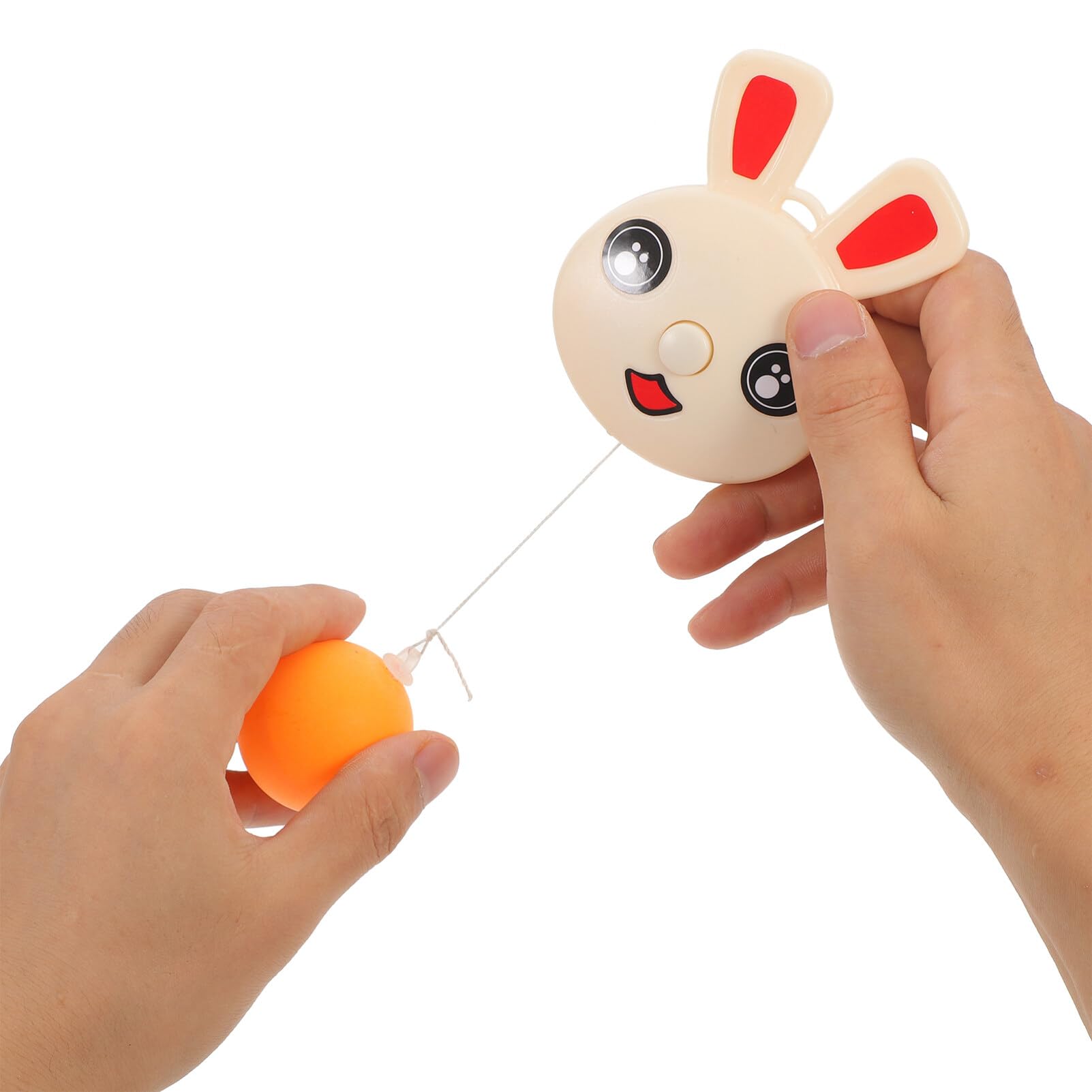 VANZACK Hanging Table Tennis Trainer Portable Door Pong Game with Racket and Balls Improve Hand-Eye Coordination for Parent Kids Indoor Yellow