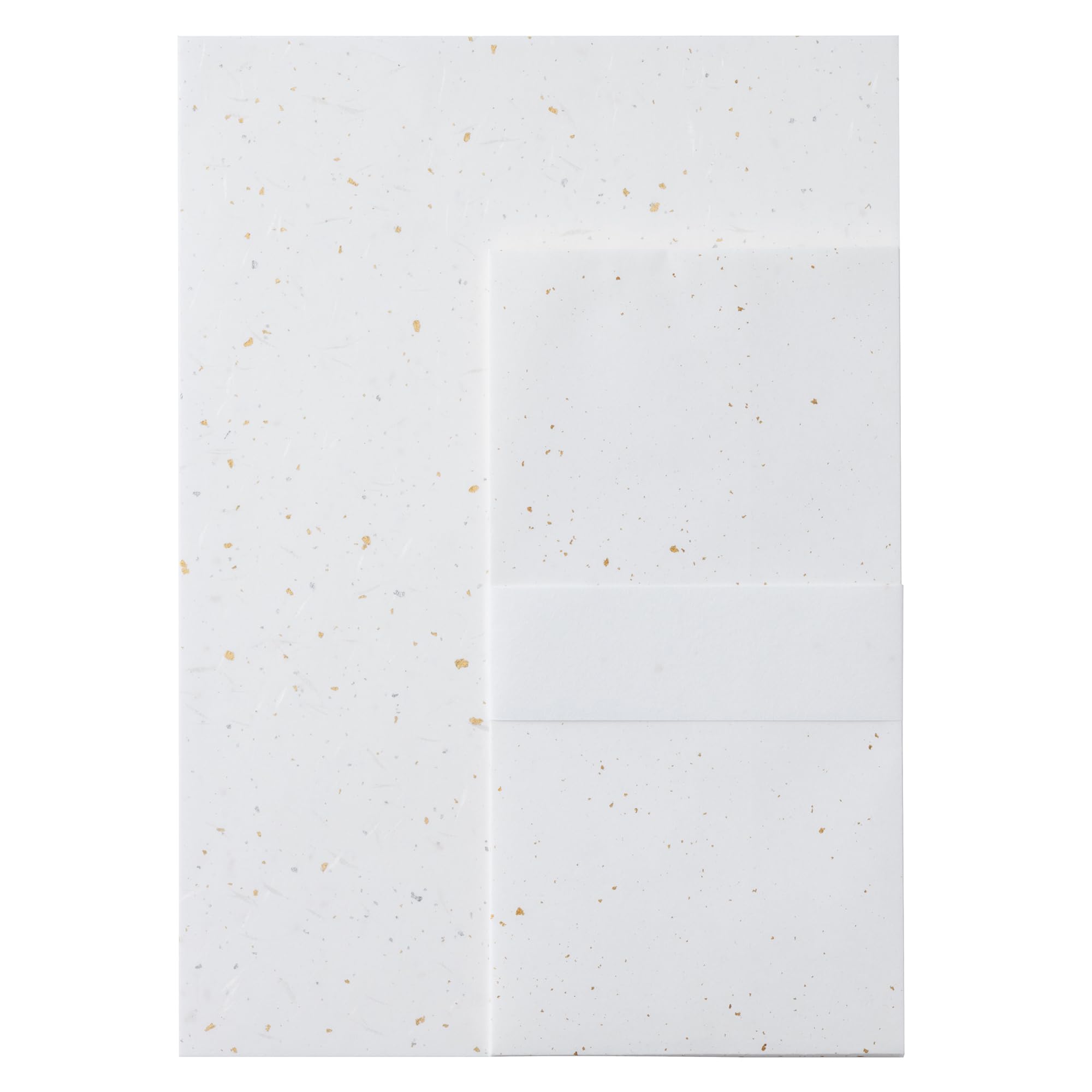 Washi Kawasumi A4 Japanese Paper Letter Set Gold Silver Sand 20 Notes 5 Env