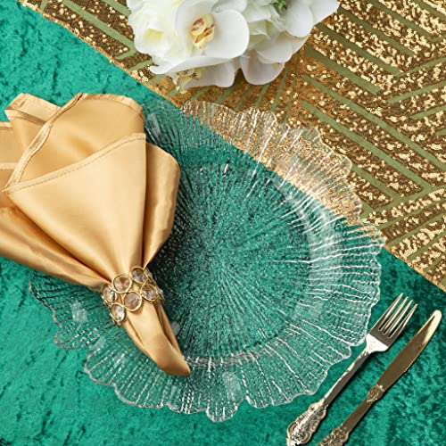 Pack de 2 Platos de Vidrio Clear para Eventos miniatura 1