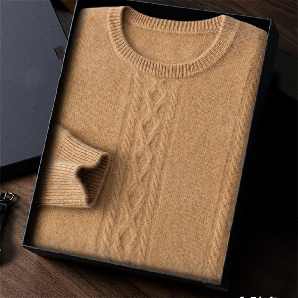 Pull en cachemire col rond pour un style décontracté en automne