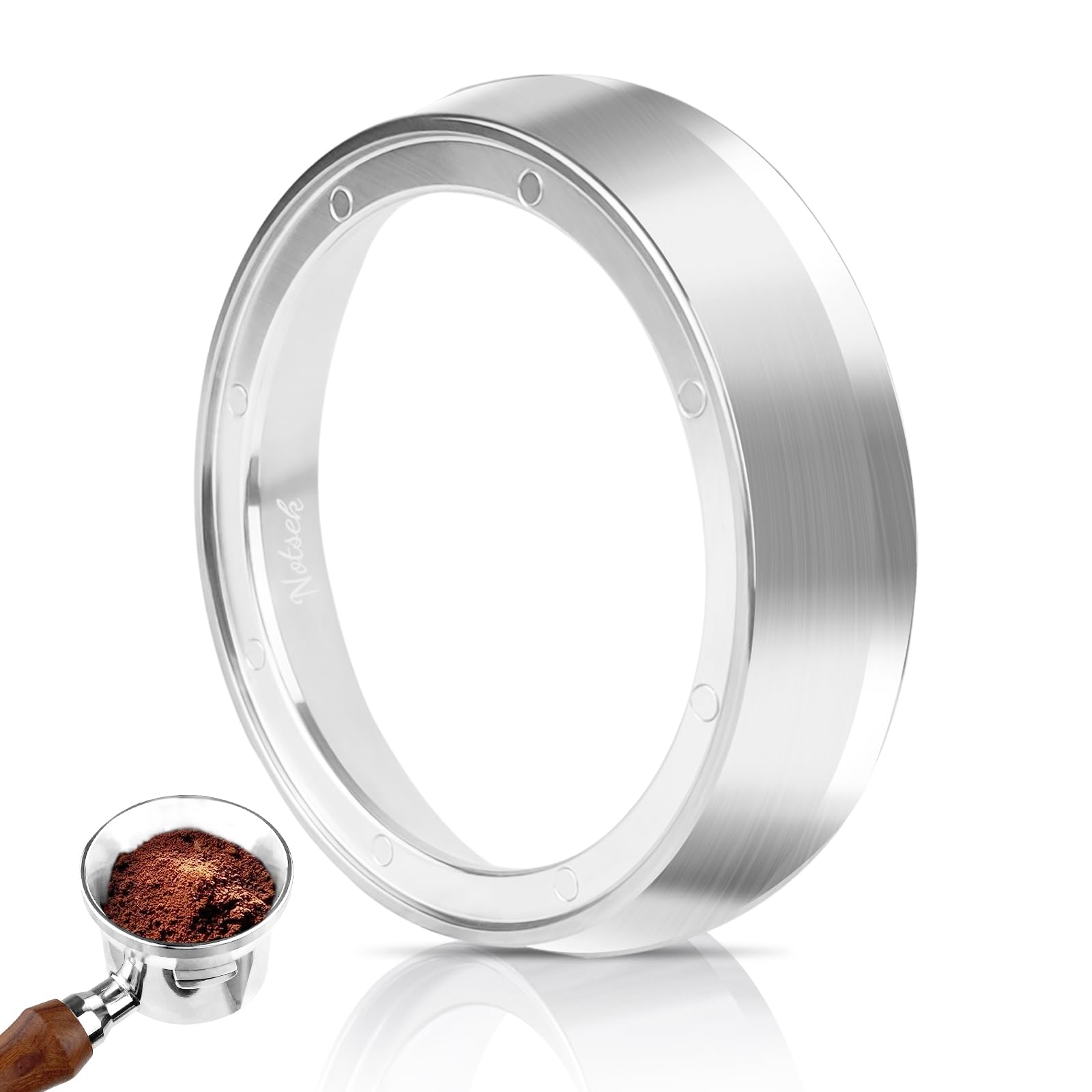 54mm Dosing Funnel, Stainless Steel Sage Dosing Funnel with 8 Magnets, Coffee Funnel for Sage Portafilter Sage coffee machine accessories