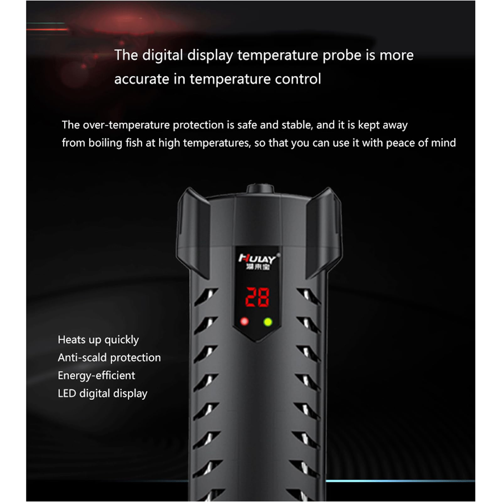 Fischbehälter Heizungs Aquarium Unterer Filter Heizstab Mit Digitaler Anzeige,50W