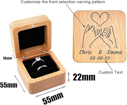 Miniatura 3 de Juego de anillos de compromiso personalizados a juego para parejas de acero inoxidable oro anillos de boda para él y ella anillos de pareja grabados