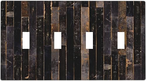 Miniatura 116 de Placa de pared doble basculante de mármol azul, cubierta decorativa de interruptor de luz de 2 cuadras, moderna acuarela degradada, arte de tinta