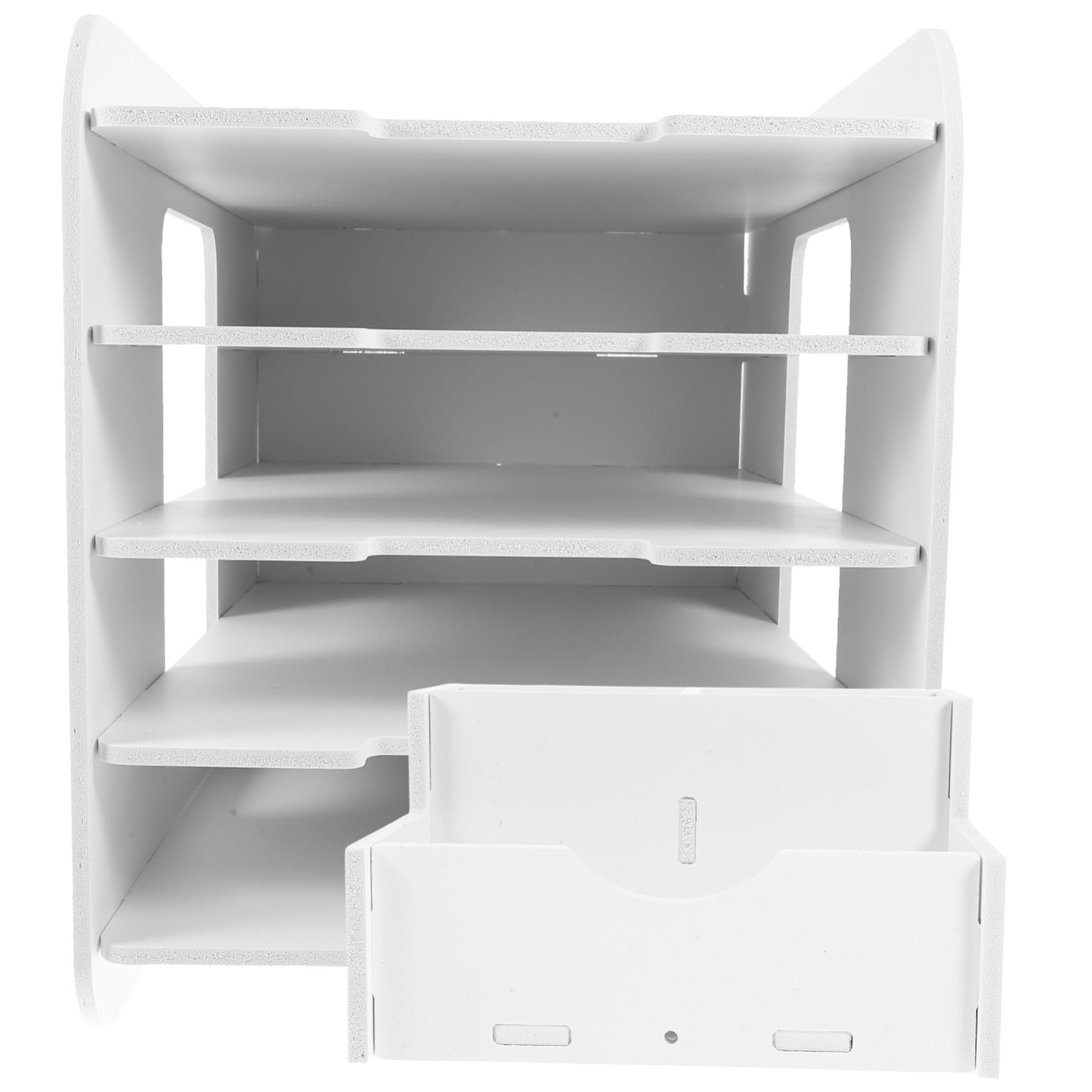 Bureau organisé grâce à l'étagère de rangement pour dossiers et documents A4