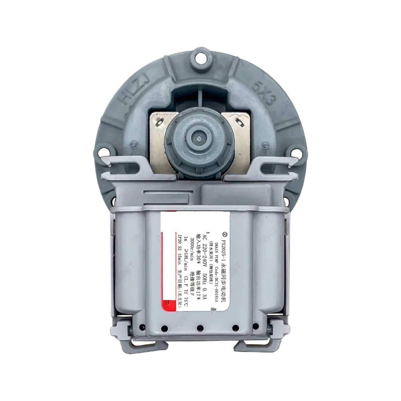 Drain Pump Motor PX2025-1 220-240V 50Hz 30W 3000r/min DC31-00181A Washer Drainage Parts，Compatible for Samsung，Washing Machine