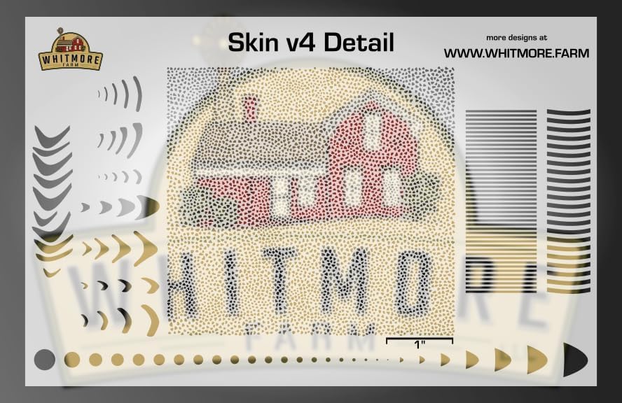 Skin v4 Fine Detail Mesh Fishing Lure Airbrush Stencil - Mylar Reusable image 5