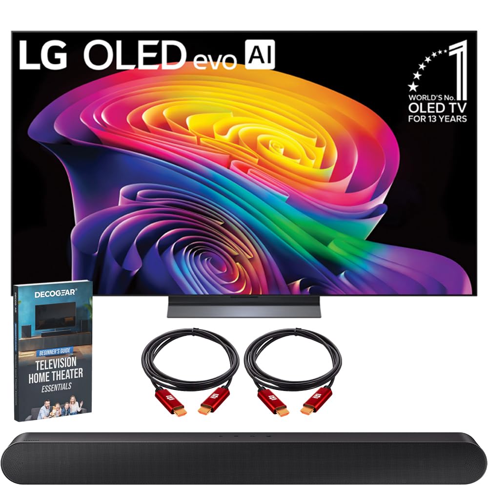 LG 48 inch C6 OLED evo AI 4K Smart TV with Soundbar