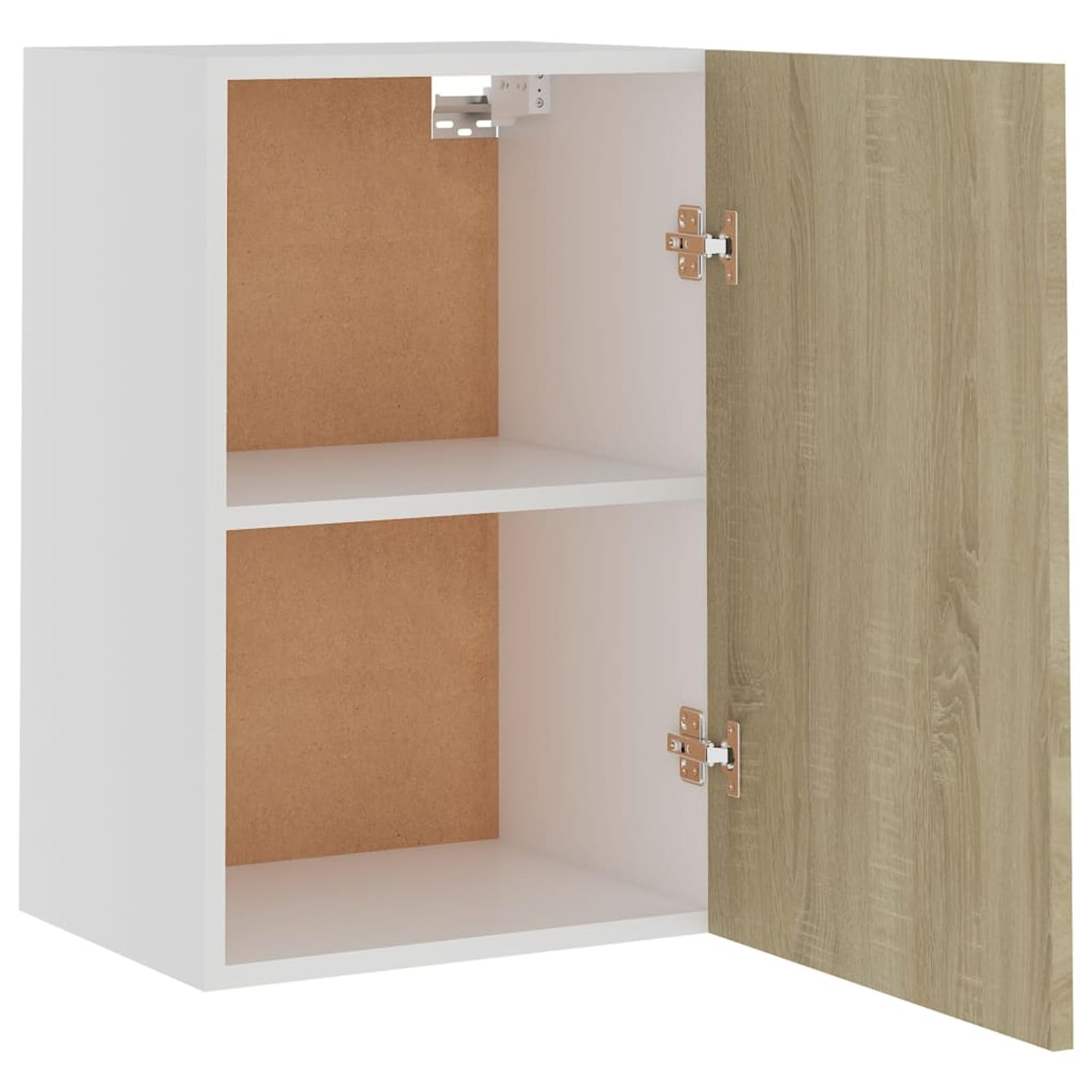 Gecheer Hängeschrank Lyon Sonoma-Eiche 39,5x31x60 cm Holzwerkstoff Wandschrank Lagerschrank Küchenschrank für Kochutensilien Vorräte